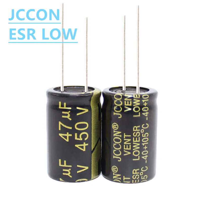 1Pcs JCCON Aluminum Electrolytic Capacitor 450v47uf 16x25 High Frequency Low ESR Low Resistance Capacitors