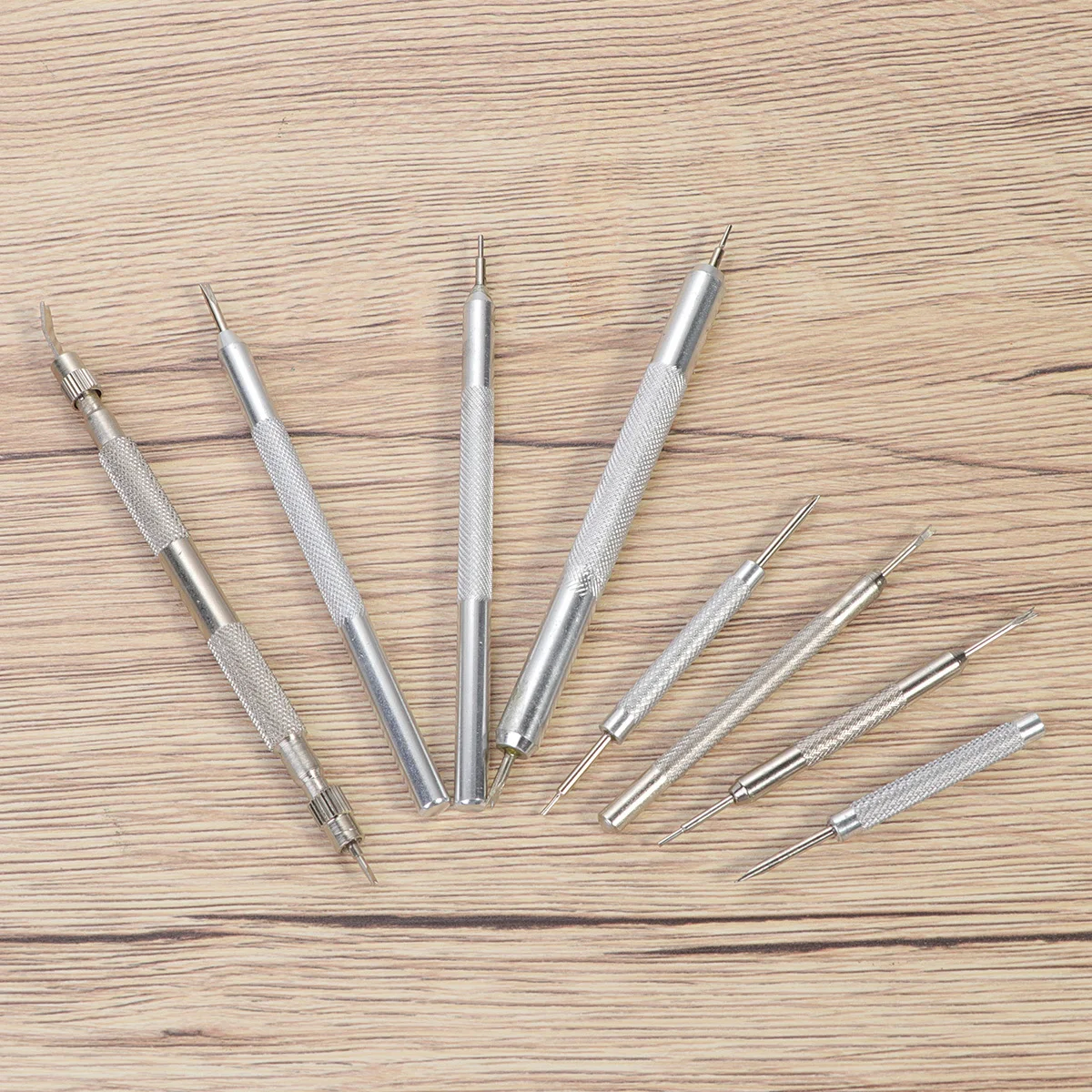 

8Pcs Watch Band Tool Durable Metal Watch Strap Repairing Set Easy Spring Bar Removal Link Pin Remover Accessories