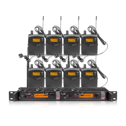 SM-2050 Professional In-Ear Monitor System 2-Channel Multi-Bodypack Monitor with In-Ear Wireless Monitor for Stage Dedicated