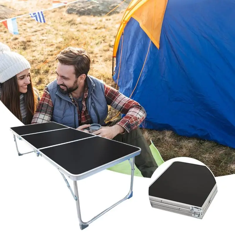 

Multipurpose Camping Foldable Picnic Table Aluminum Alloy Portable Folding Table for Outdoor Cooking Camping Traveling and Party
