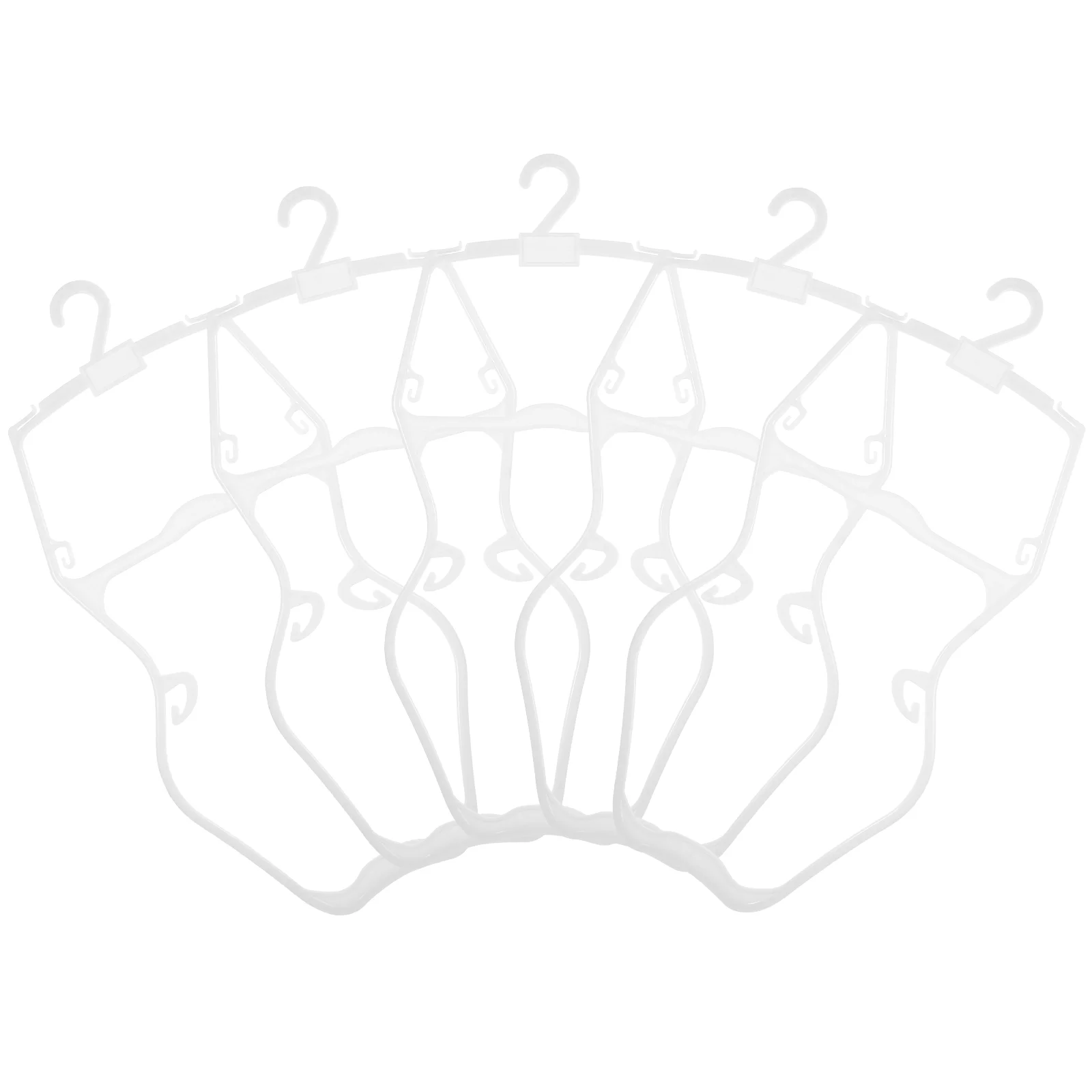5 Pcs One Piece Swimsuit Hanger Child Clothing Hangers Plastic for Kids Children
