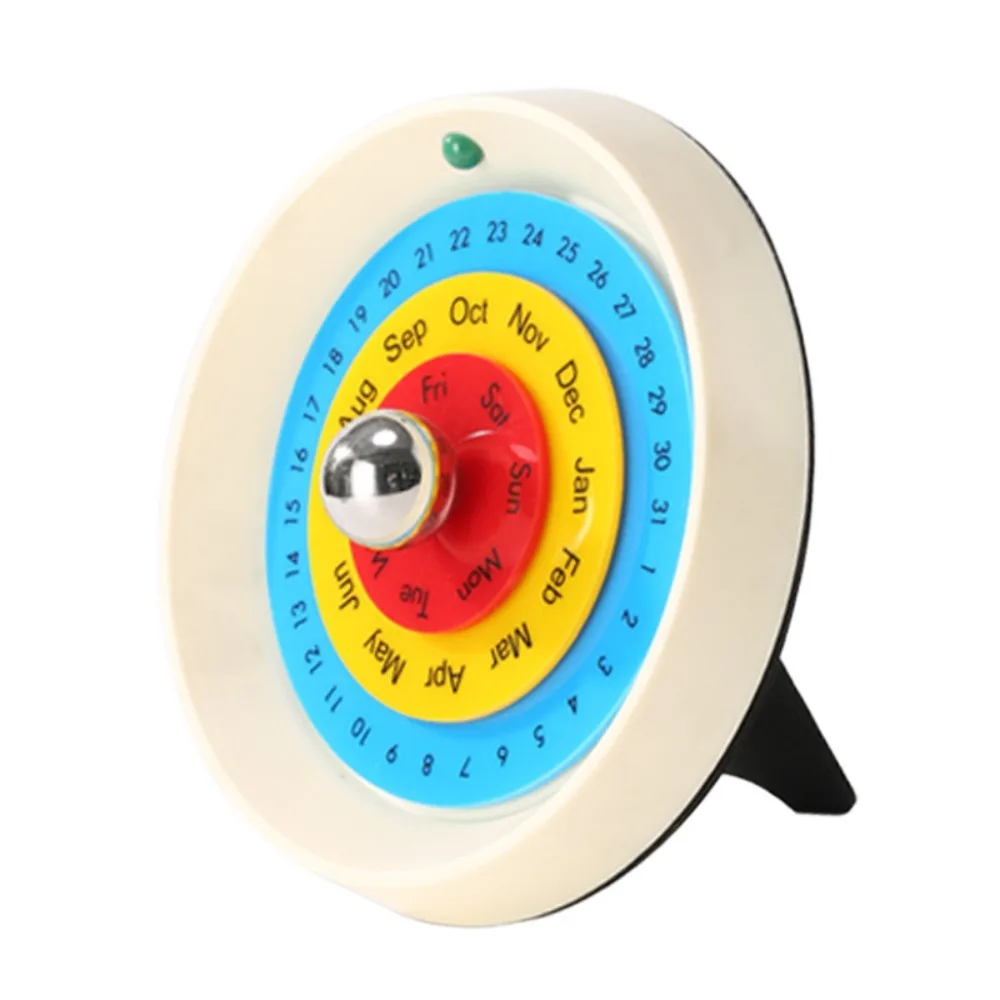 

Creative Rotating Calendar Decorative Nordic Style Turntable Perpetual Calendar DIY Handmade Annual Desk Calendar