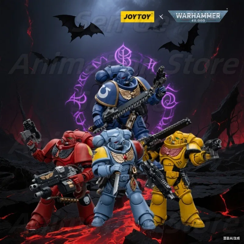 

【In Stock】JOYTOY Warhammer 40K 1/18 Action Figure Space Wolves Ultramarines White Scars Intercessors Anime Figures Toys