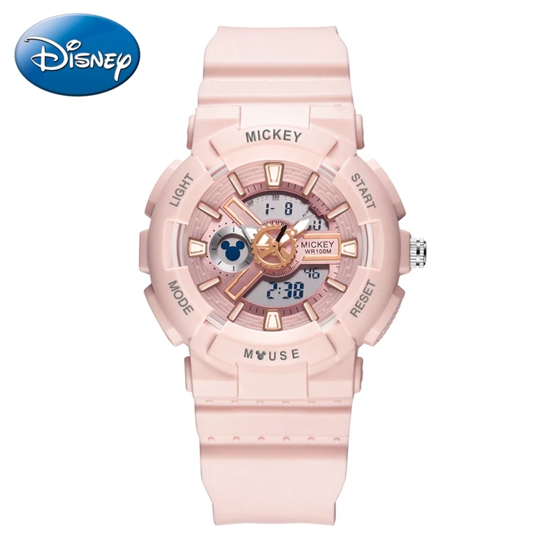 Disney Gift With Box Teen Sport Waterproof Hour Multifunction Luminous Lady Digital Quartz Watch Women Child Relogio Feminino