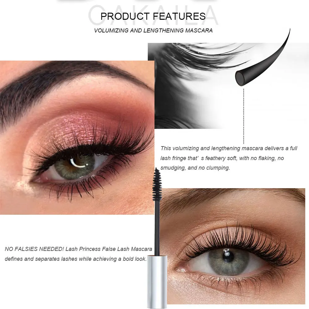 3D Mascara Schwarz Wimpern Wimpern Pinsel Seide Dicke Curling Verlängerung Augen Wimpern Schönheit Make-Up Kosmetik Verlängerung Mascara