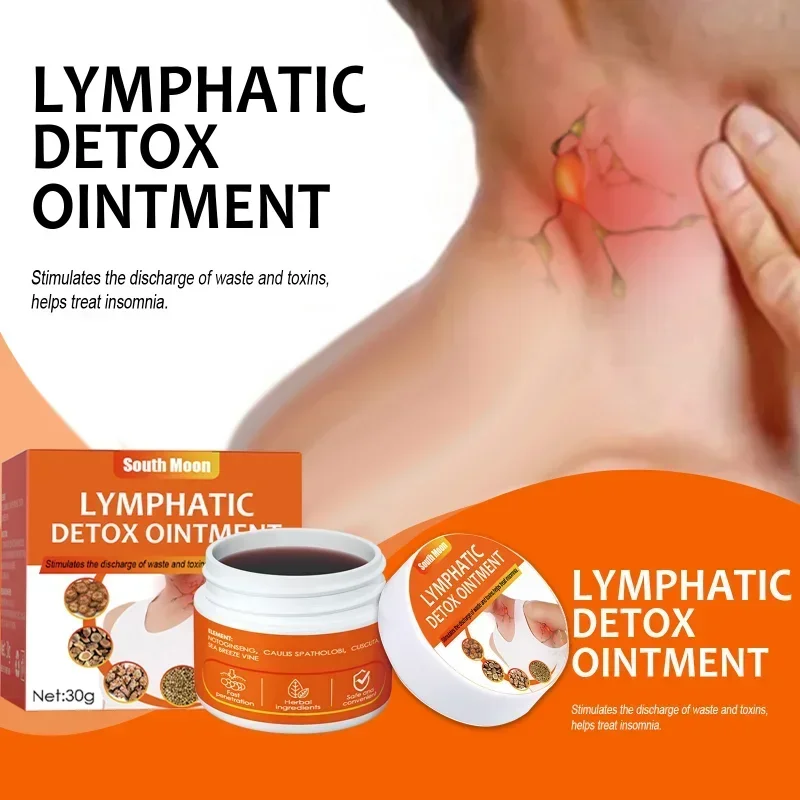 

Lymphatic health care ointment Detox relieves dredging improves neck Breast armpit Anti-Swelling Lymph Node repair Massage cream