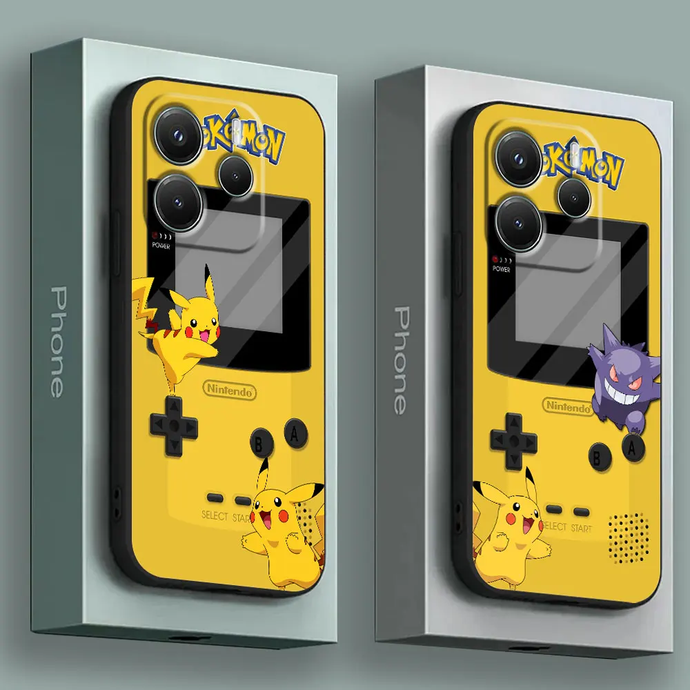 

Game-Boys Pikachu Gengar Anime Phone Case for Xiaomi Redmi 14C 12C 10C 13C 4G Redmi Note 14 13 12 11 10 Pro Plus 5G 12S 9S Cover