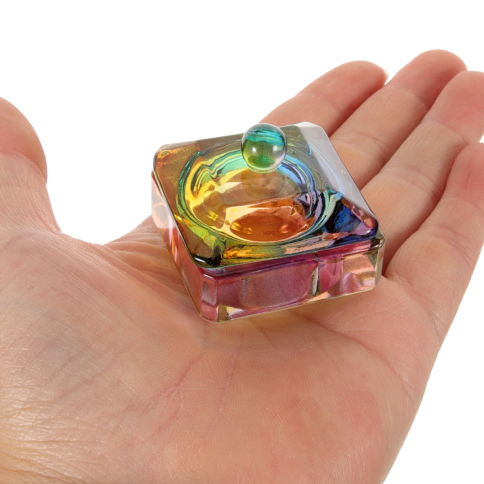 2Pcs Crystal Glass Nail Dish Bowl Acrylic Powder Mixing Manicure Accessories Practical Gift Home Salon Use Nail Accessories