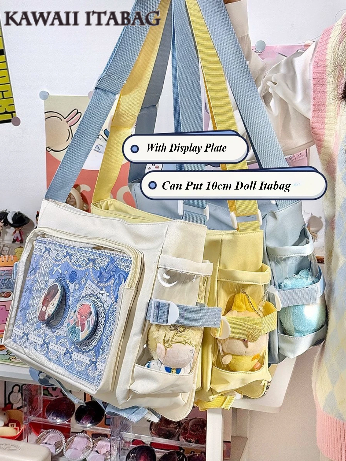 かわいいプレッピースタイル-itabag-女性大学生ショルダーバッグ大容量クロスボディバッグサイドポケット-10-センチメートル人形-ita-バッグボルソ