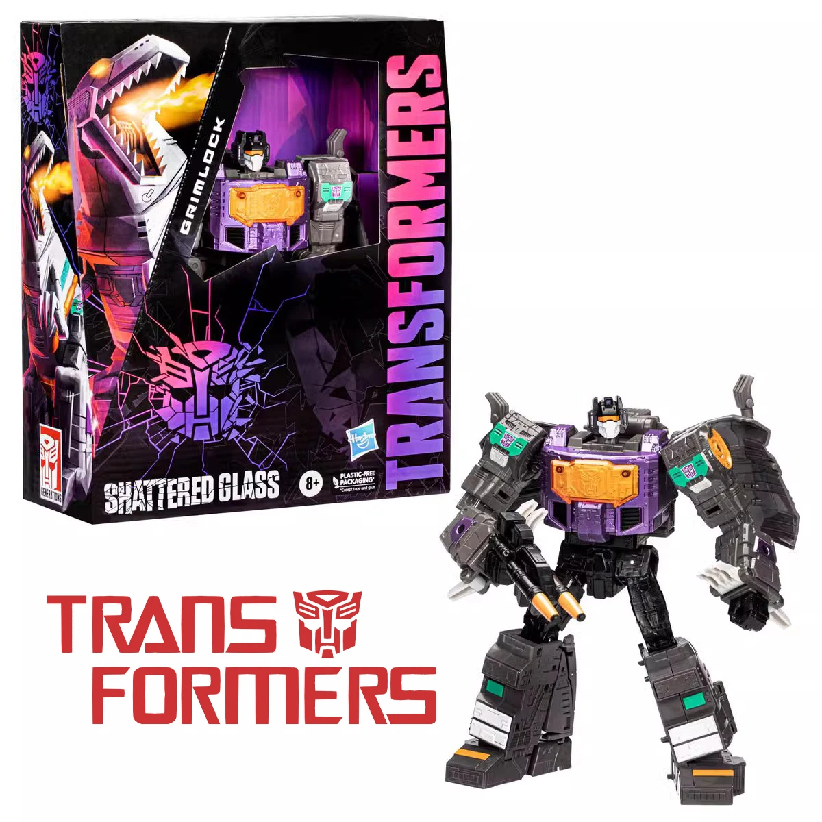 

[in-stock] Hasbro Transformers Generations: Shattered Glass Grimlock Model Toy Anime Gift Collect