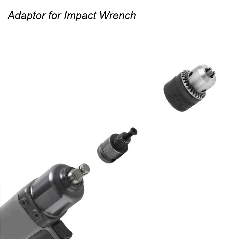 1,5-13mm Konverter 1/2"-20UNF Schlüsselbohrfutter Gewinde Schnellwechseladapter SDS 1/4" Sechskant Schlagschrauber Bit-Verbindungsstange – Detail 6