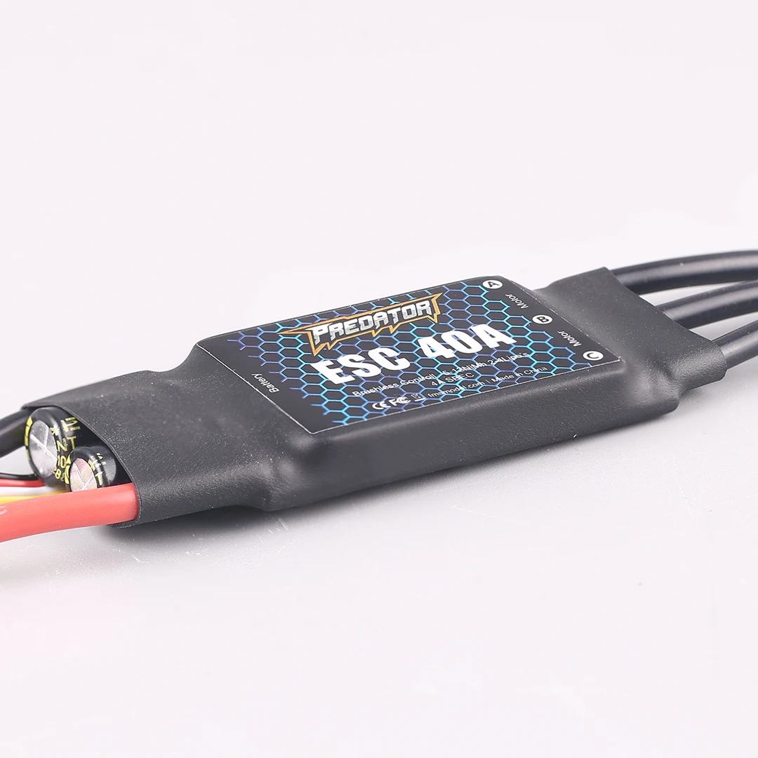 Fms Predator Brushless ESC 40A Electric Aircraft Model with 3A Switch BEC Configuration And Reverse Thrust Function view 5