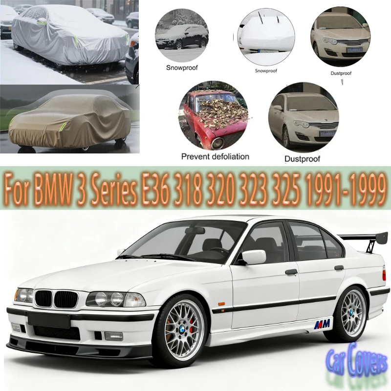 

For BMW 3 Series E36 318 320 323 325Outdoor Protection Full Car Covers Snow Cover Sunshade Waterproof Dustproof Exterior