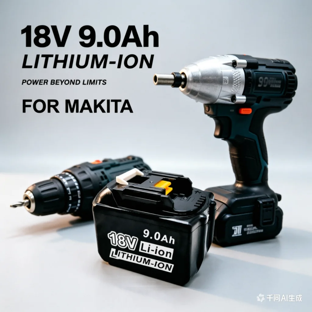 

9Ah 18V Battery for Makita BL1860 BL1830 BL1890 LXT400 18650 Li-ion Replacement Power Tool Battery High Capacity