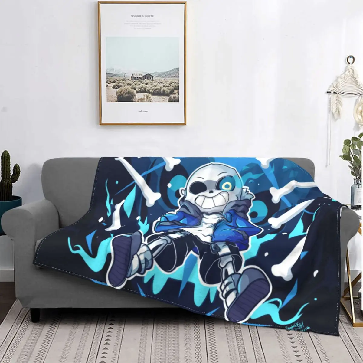 Undertale Sans Blankets Warm Flannel Video Game Anime Throw Blanket for Bedding Travel Sofa