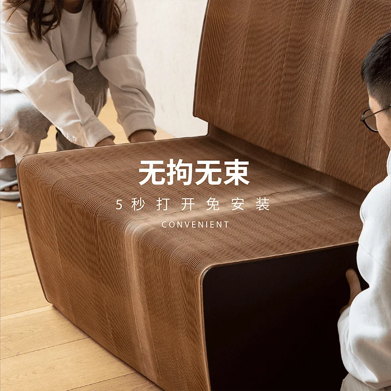 Sofa chair, minimalist Nordic backrest, living room simple multi-seater, light luxury, foldable