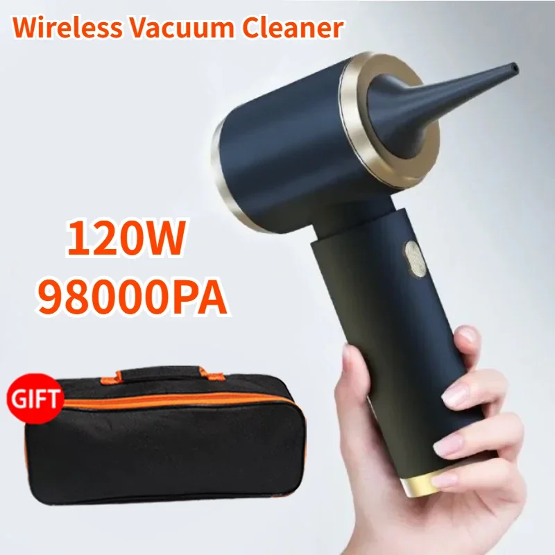 Strong Suction Car Vacuum Cleaner 4 IN 1 Wireless Hand Held Cleaner for Car Powerful Mini Cleaning Machine Home Appliance