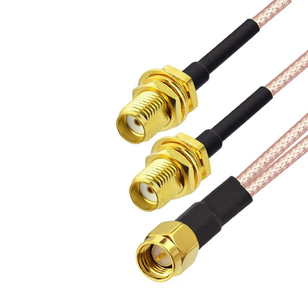 

Cable Connectors RG316 SMA Female Head Male Pin To SMA Male Head Female Pin Divider Extension Cable One To Two Fast Delivery