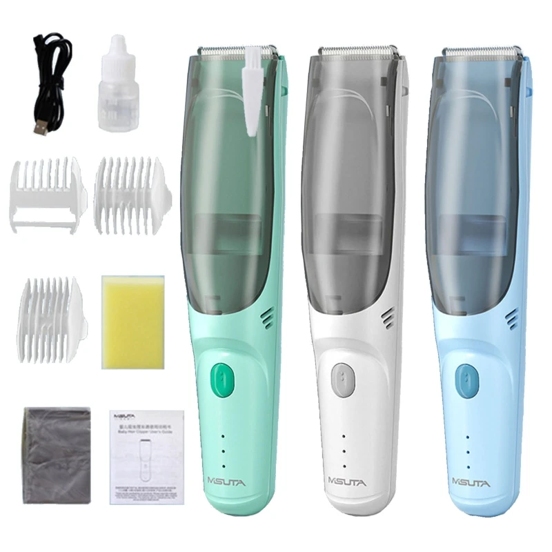 Infant Hair Cutting USB Suction Hair Safety & Waterproof Hair Shaver