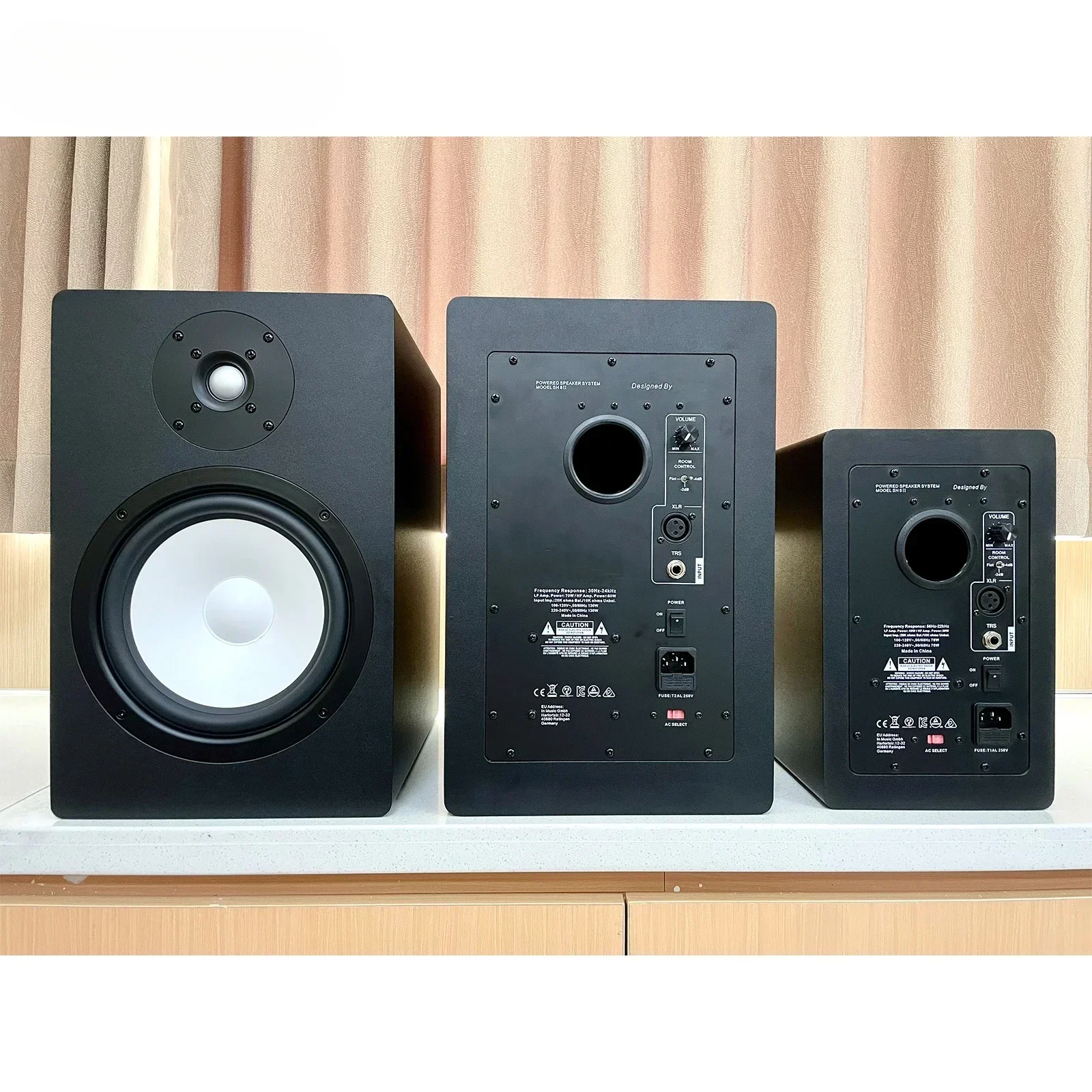 

HS8-ii New Arrival 8 Inch Powered Studio Monitor Pair Professional Speaker With Voice Control Wireless Blue-tooth Sound Box