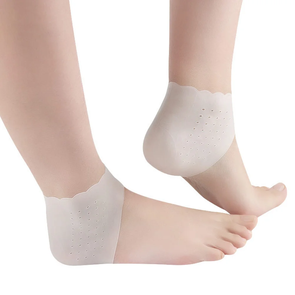 

2 Pairs Heel Protectors SEBS Material Pain Relieving Cushions Foot Sleeves Comfortable Lightweight Heel Support Protective Cover