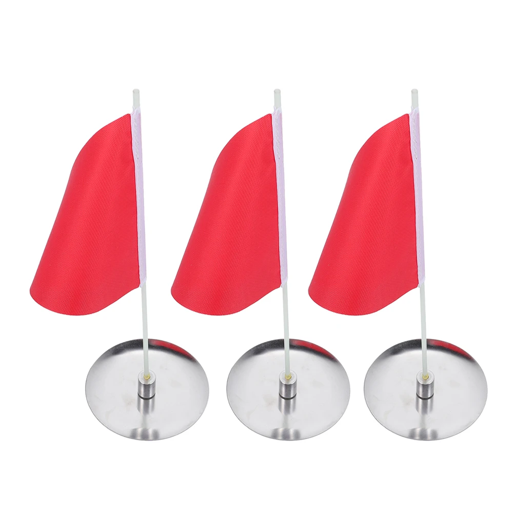 

3Sets Durable Stainless Steel Golf Flag Target Portable Easy Installation for Indoor Outdoor Practice Accurate