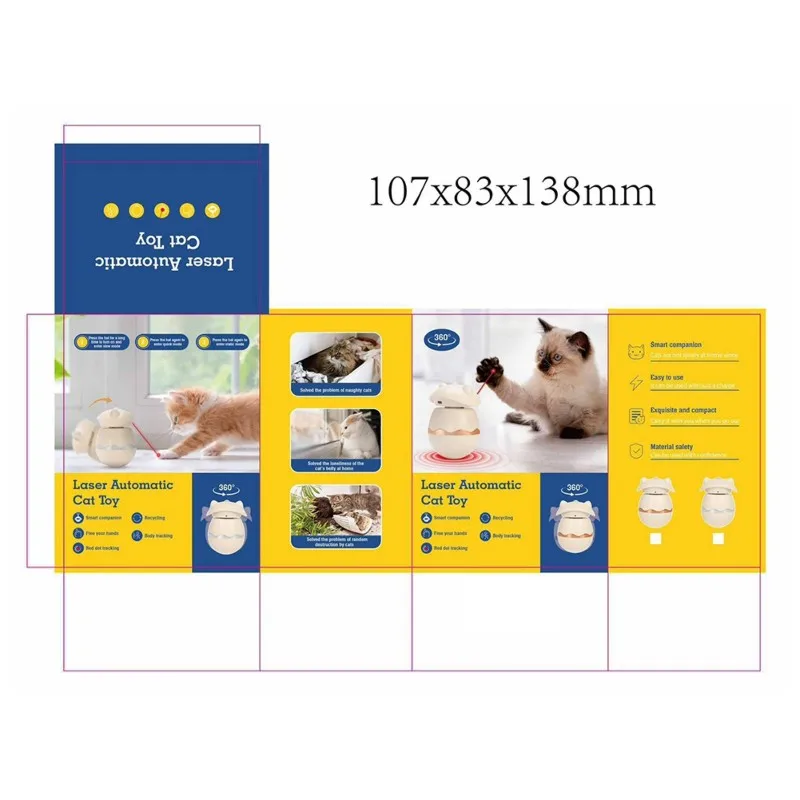 

FBIL-Automatic Rotating Dinosaur Egg Cat - ABS Material, Non-Tipping