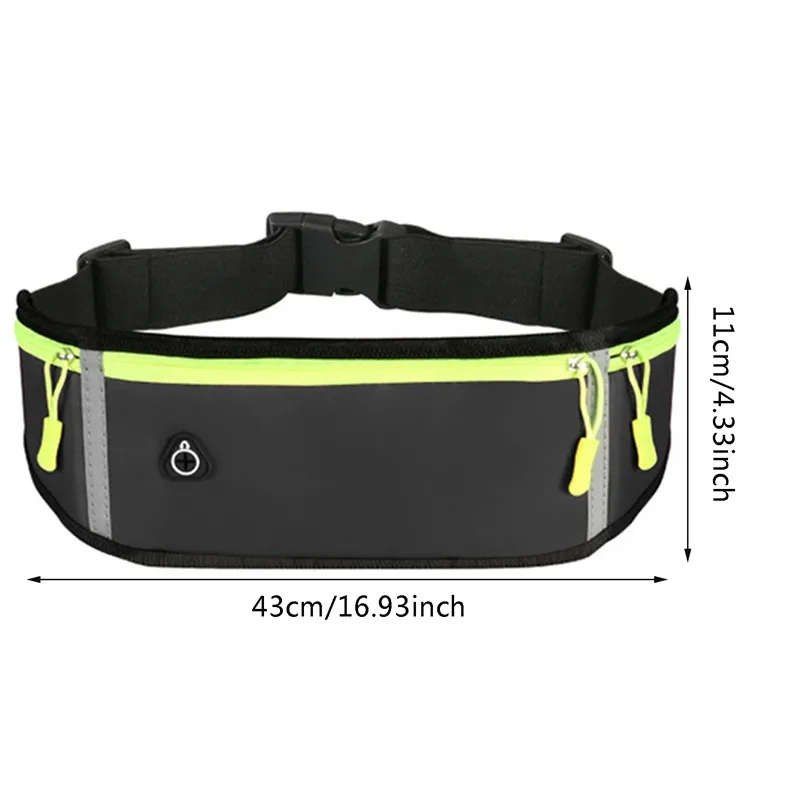 Sport Running Phone Case Waist Bag For Women Men Waterproof Comfortable Cycling Running Bag Safty Reflective Tape Sport Belt