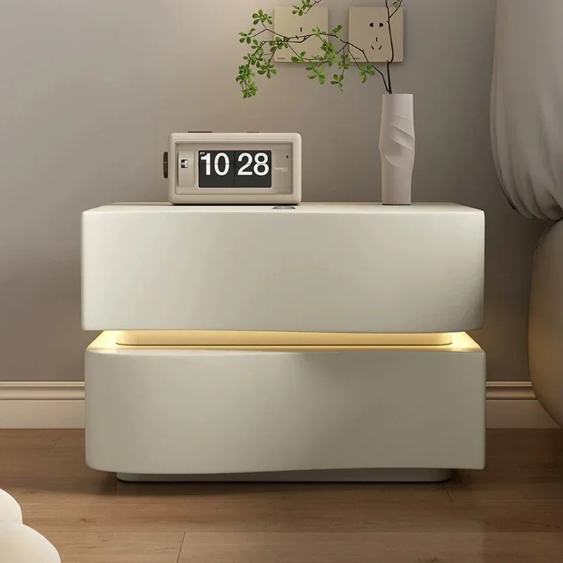 

Cabinet Nightstands Bedside Tables Mid Century Bedroom White Nightstand Storage Table Mesita De Noche Minimalist Furniture