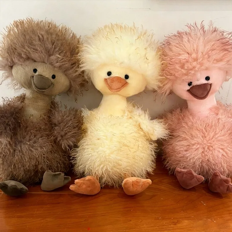 

Cute Hairy Duck Fashionable Soft Animal Cartoon Doll Room Decoration Collection Soft Comfort Doll Surprise Birthday Holiday Gift