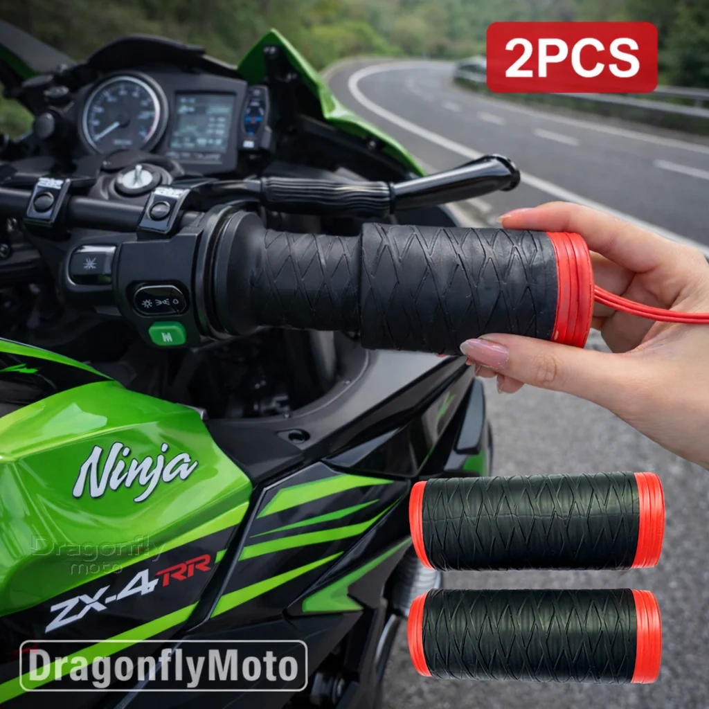 

Motorcycle Silicone Handlebar Cover For Kawasaki Ninja ZX4RR ZX 4RR Ninja ZX 4R Self Shrinking Non-Slip Motorcycles Grip Covers