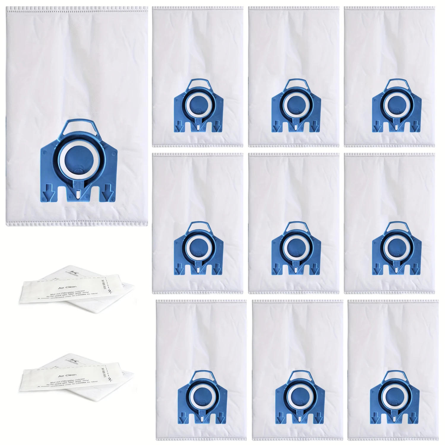 Image of 10er-Pack Staubsauger-Ersatzbeutel GN, kompatibel mit Classic C1 C2 C3 Complete C2 C3 S2 S5 S8 Serie S227 S240 S270