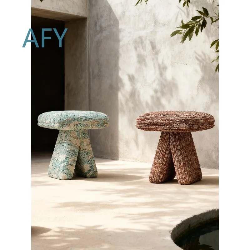 Short Bench Stool for Living Room Bedroom Home Decor Luxury Makeup Seating Minimalist Modern Accent Furniture for
