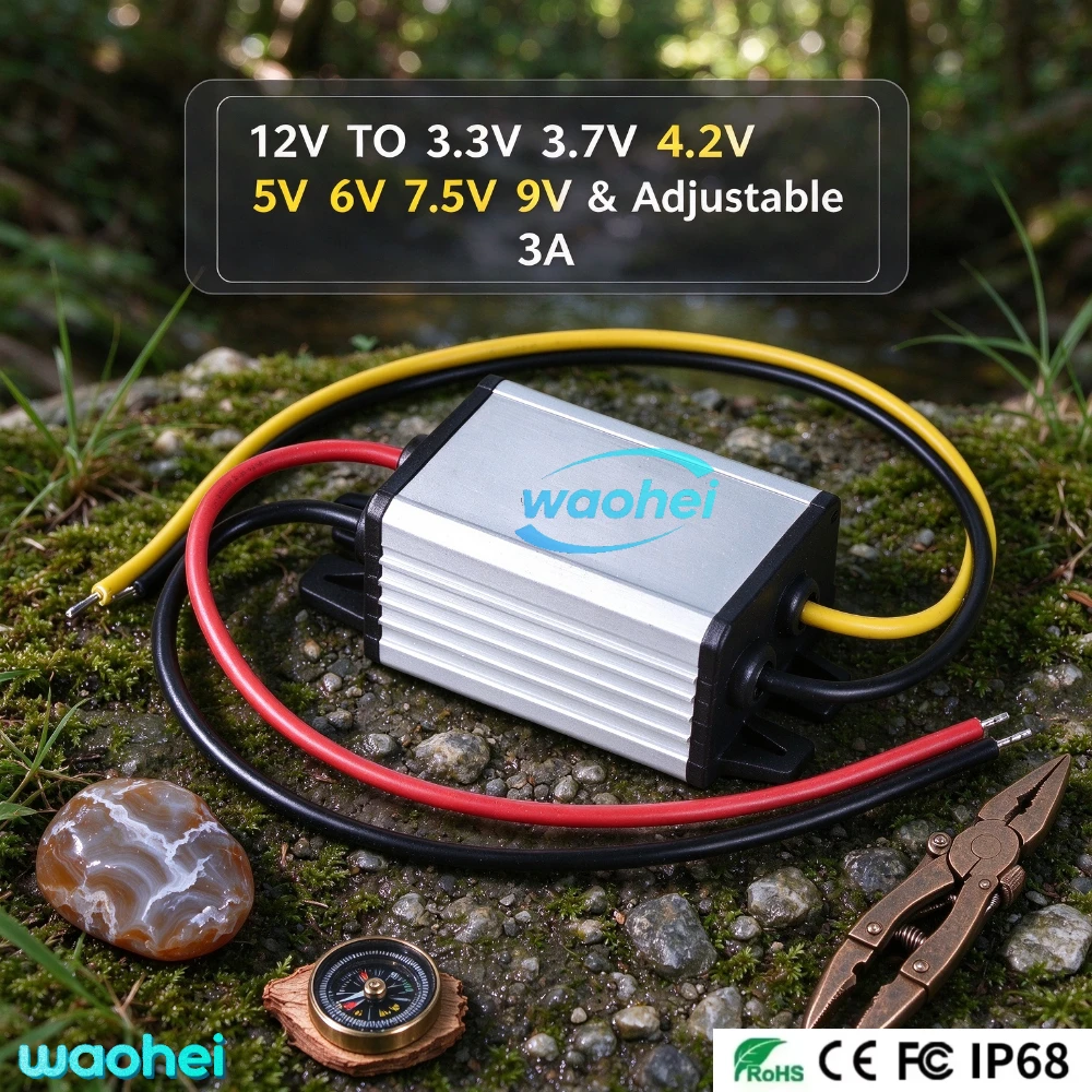 DC-DC Step Down 12V24V To 9V 3.7V 4.2V 5V 6V 3.3V 7.5V Car Camera Voltage 12 Volt Buck To 5 Volt 6 Volt 9Volt Convert Adjustable