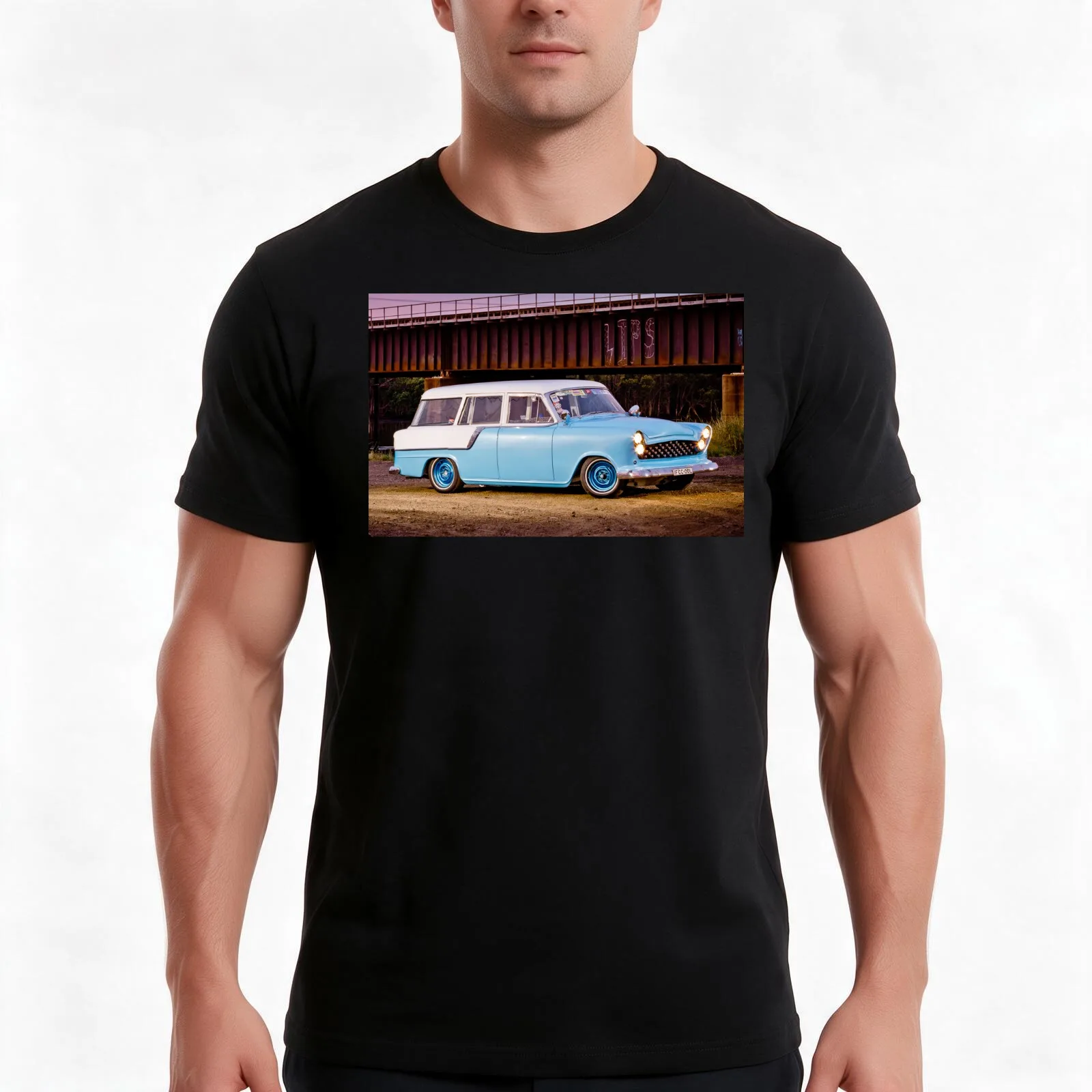 Leon's Holden FC Wagon FCCOOL T-Shirt, Summer Casual Cotton Tee, Oversized Streetwear Tops, Vintage Graphic Print, 100% Cotton
