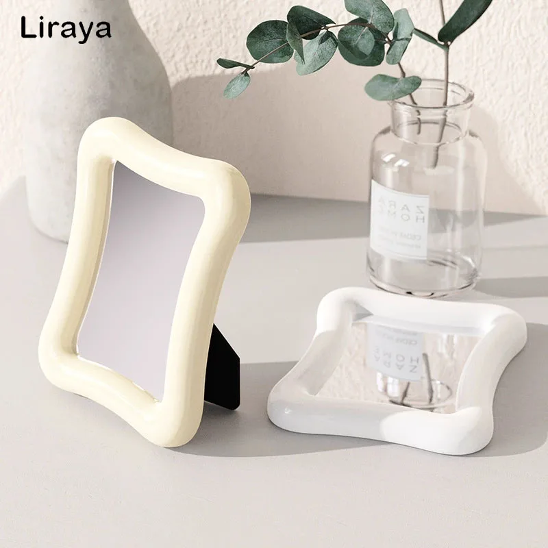 

Dopamine Makeup Mirror, Nordic Style, Minimalist Desktop Small Mirror, Cute, Perfect For Dorm Rooms Or Dressing Tables For Girls