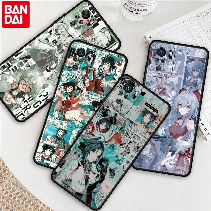 Genshin Impact Anime Case For Xiaomi Redmi 9A 10A 9C 9T 10C K40 Gaming K50 Pro 6A 7A 8A K40s 8 9 10 6 7 Cover Coque