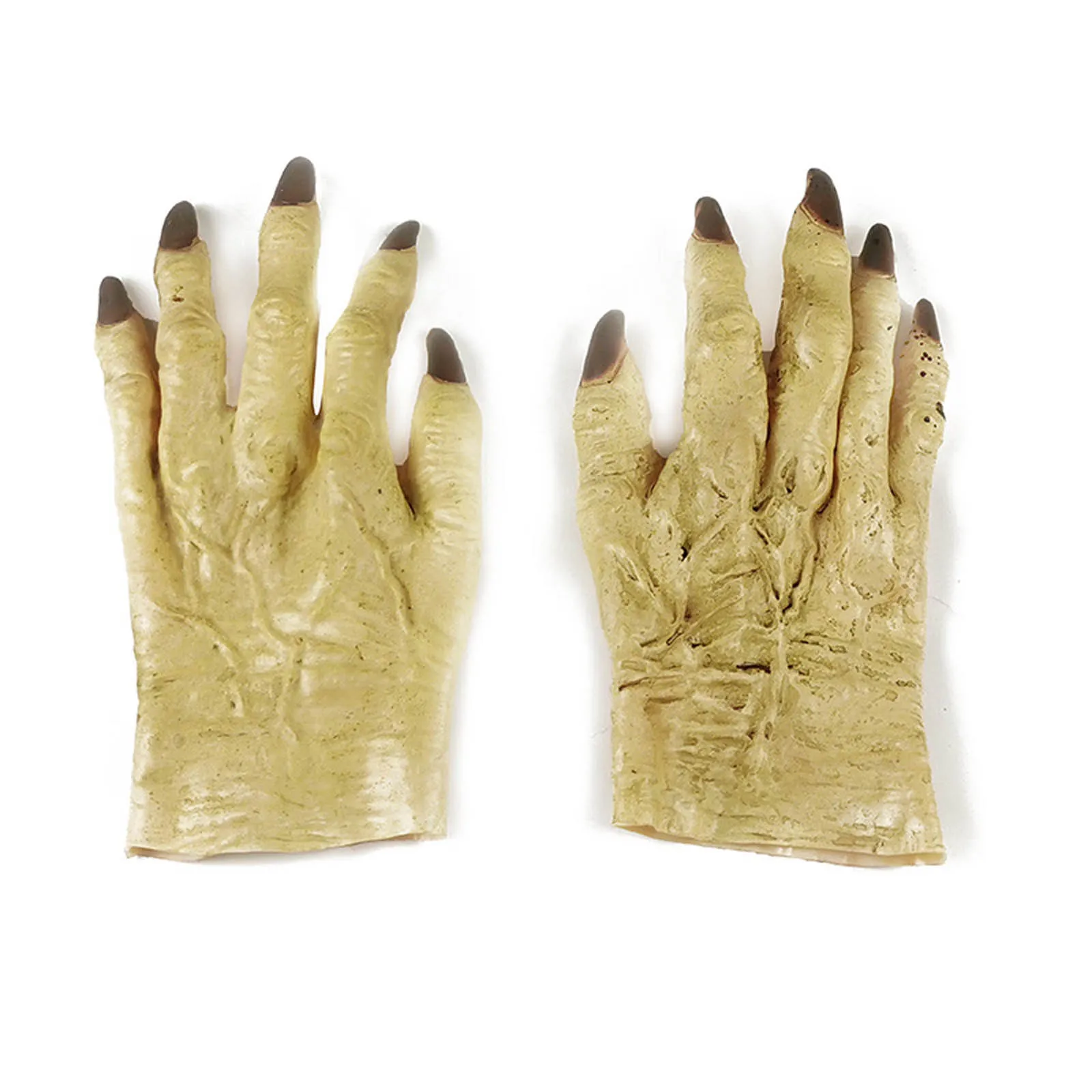 Herren Damen Gothic Horror Knochen Skelett Teufel Hexe Wolf Handschuhe Halloween Cosplay Dress Up Rollenspiel Geist Gruselige Kostüm Requisiten