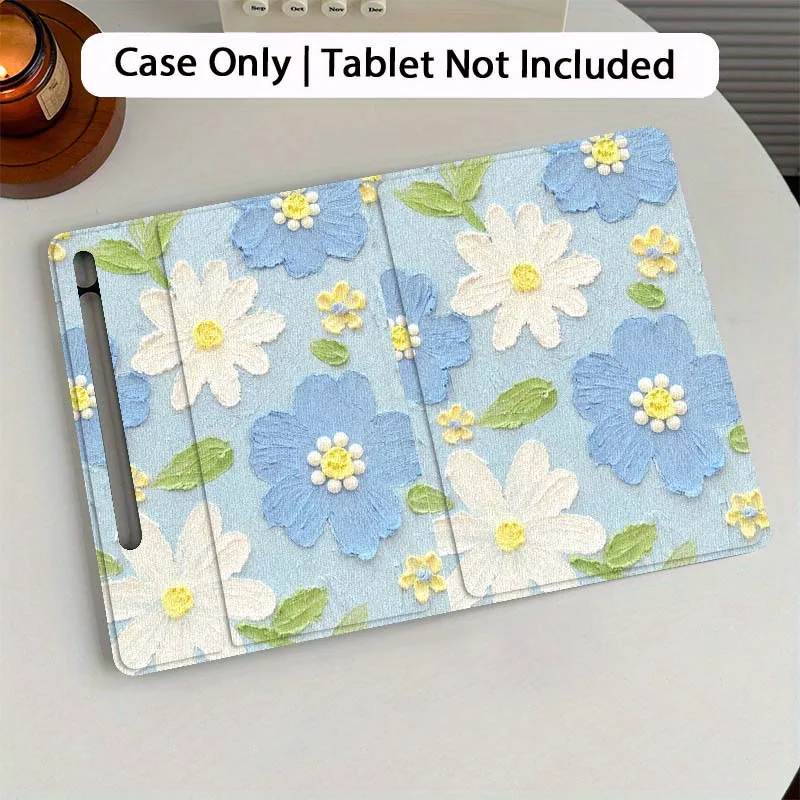 

Luxury Colorful Flowers For Samsung Galaxy Tab S7 S8 S9 S10 FE Plus 12.4 13.1 Inch Tablet Case