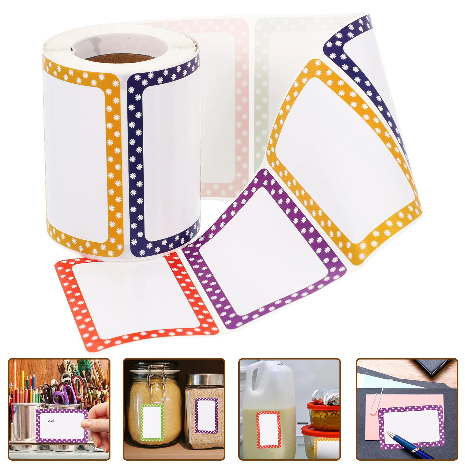 1 rotolo di etichette adesive con nome, etichette autoadesive per lo smistamento di etichette adesive, etichette regalo, rotoli di adesivi, etichette con nome multiuso