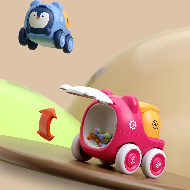 Cartoon Cute Animal Inertia Engineering Toy Car Funny Dumper Truck Excavator Children's Puzzle Toys Kids Holiday Birthday Gift