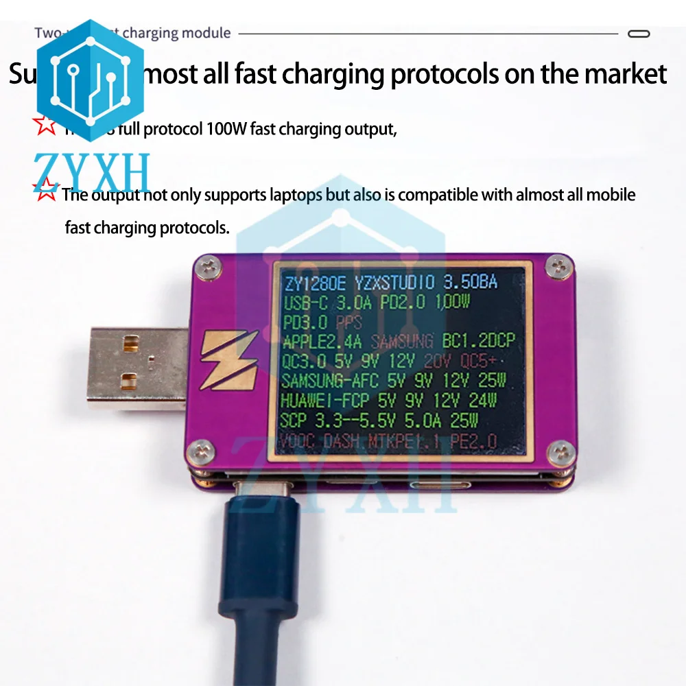 Modulo di ricarica rapida bidirezionale IP2368 interfaccia Buck-Boost di tipo C batteria al litio 4S scheda di ricarica rapida ad alta potenza da