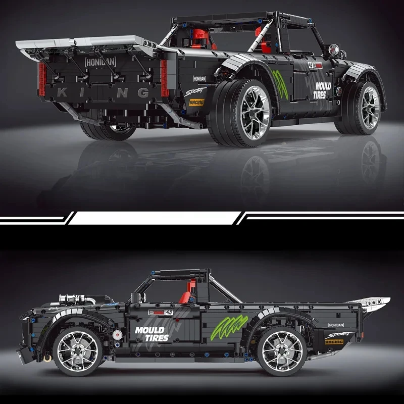 Mould King 13082 Technisches MOC-34316 F-150 Sportfahrzeug-Bausteine, ferngesteuertes technisches Auto, DIY-Spielzeug für Weihnachten, Jungen