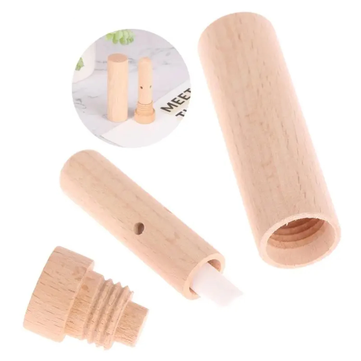 

1pc Essential Oil Wood Diffuser Inhaler With Wicks Nebulizer Packing Oils Aromatherapy Nasal Inhaler