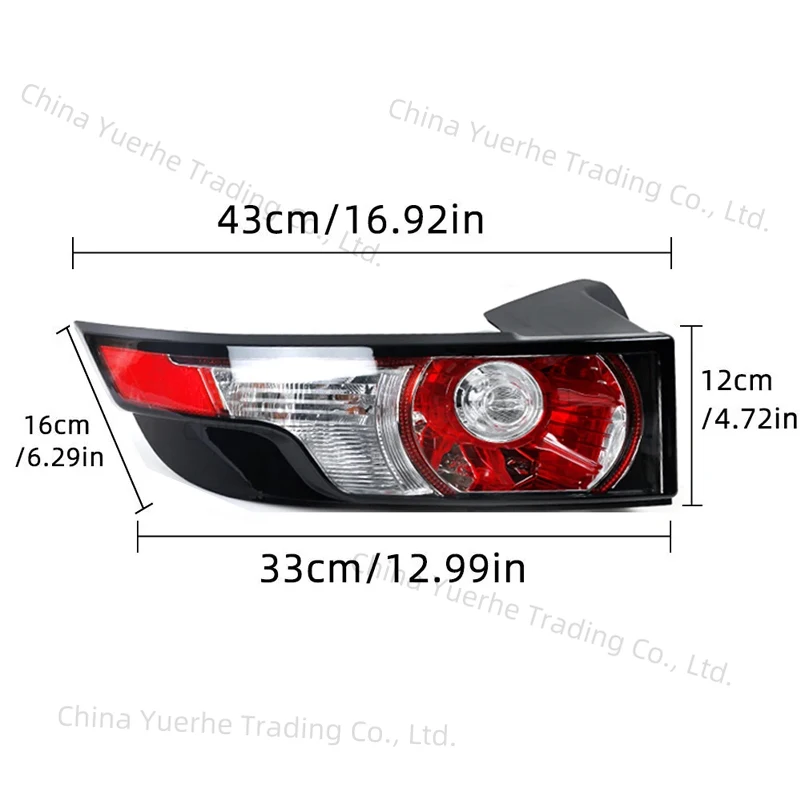 

For Land Range Rover Evoque 2011-2015 Car Tail Light Rear Light Driving Lamp Brake Lamp Turn Signal Lamp LR058816 LR058817