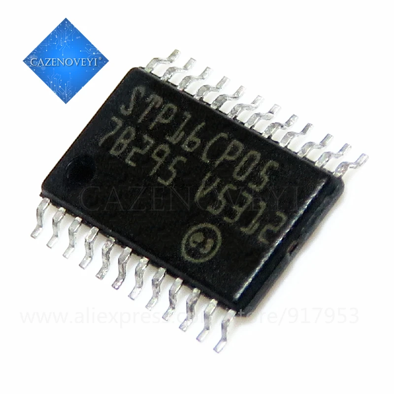 10pcs/lot STP16CP05XTTR TSSOP24 STP16CP05 Low voltage 16-bit constant current LED sink driver In Stock