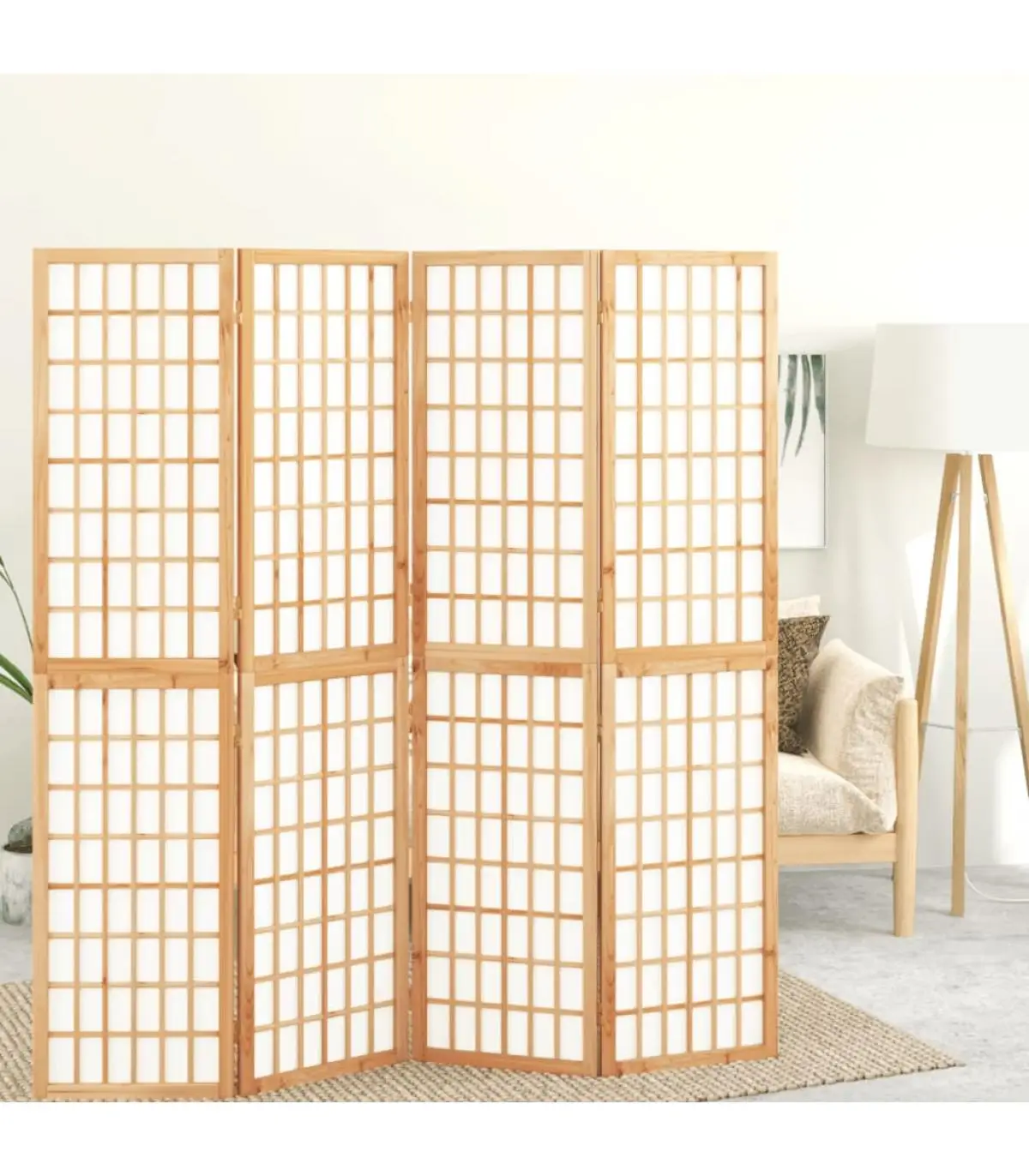 160x170 cm Japanese Style 4 Panel Folding Room Dividers