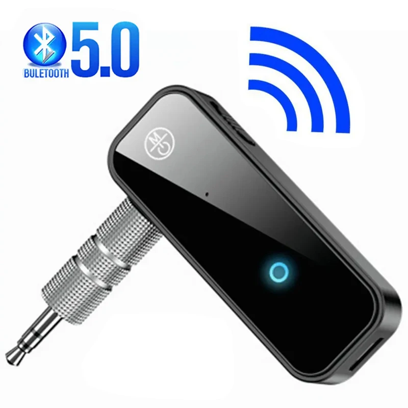 2-in-1 Bluetooth 5.0 Transmitter Receiver Jack Wireless Adapter 3.5 Audio AUX Adapter For Car Audio Music Aux Handsfree Headset