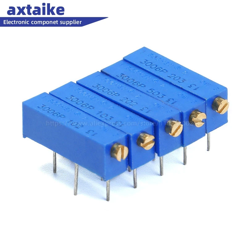 10Pcs 3006P 103 503 100 Ohm ~ 500K Ohm Trimmer Potentiometer Weerstand 100R 200R 500R 1K 2K 5K 10K 20K 50K 100K 200K 500K 1M