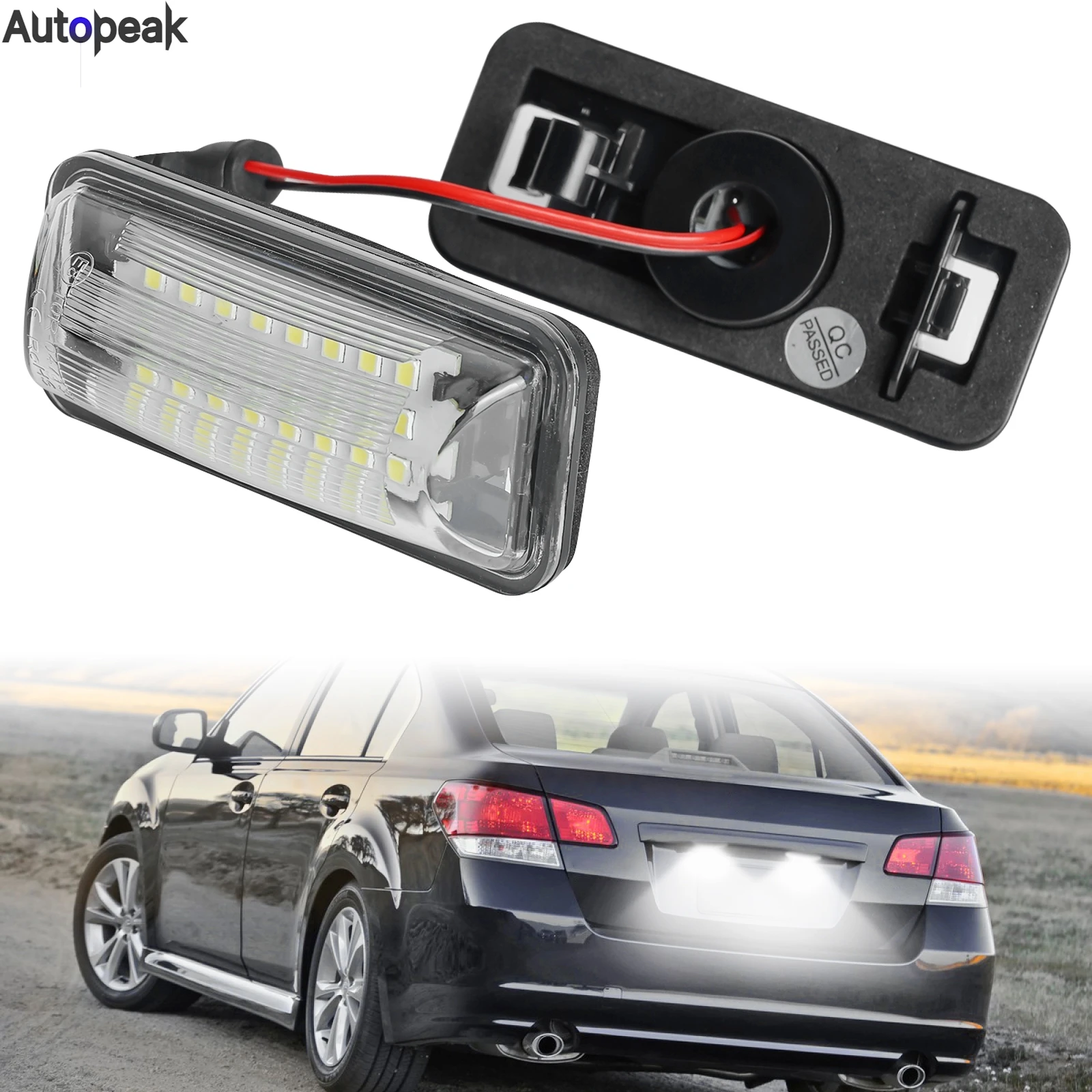 

License Number Plate Lights For Subaru Forester Legacy Impreza BRZ XV Crosstrek 12V Waterproof Xenon White LED Car Accessories